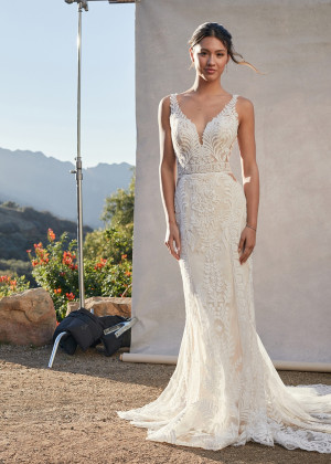 Ivory Lace Tulle Sexy Wedding Dress With Long Train